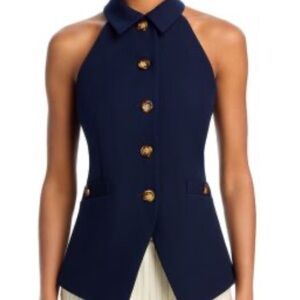 NWT - Size 6 - Veronica Beard Navy Orlinda Vest (See Closet for matching pants)